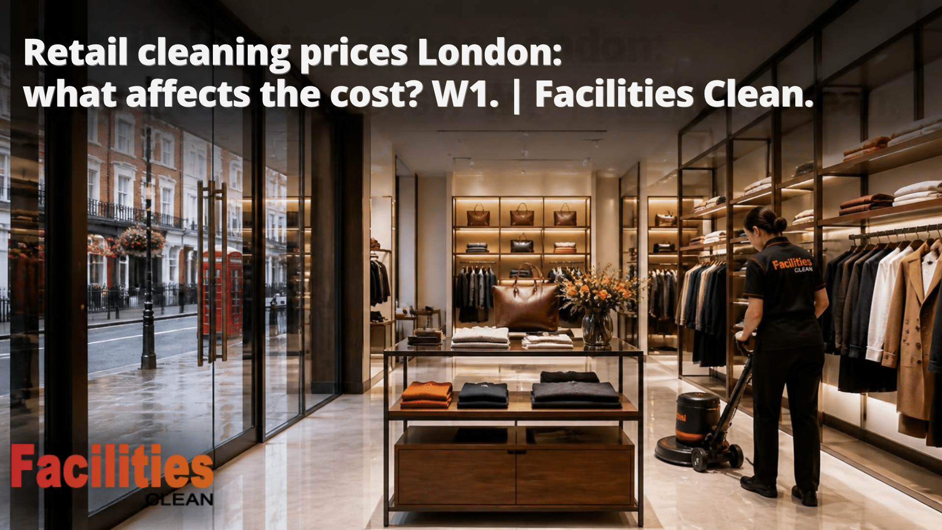 Retail cleaning prices London: what affects the cost? W1. | Facilities Clean.