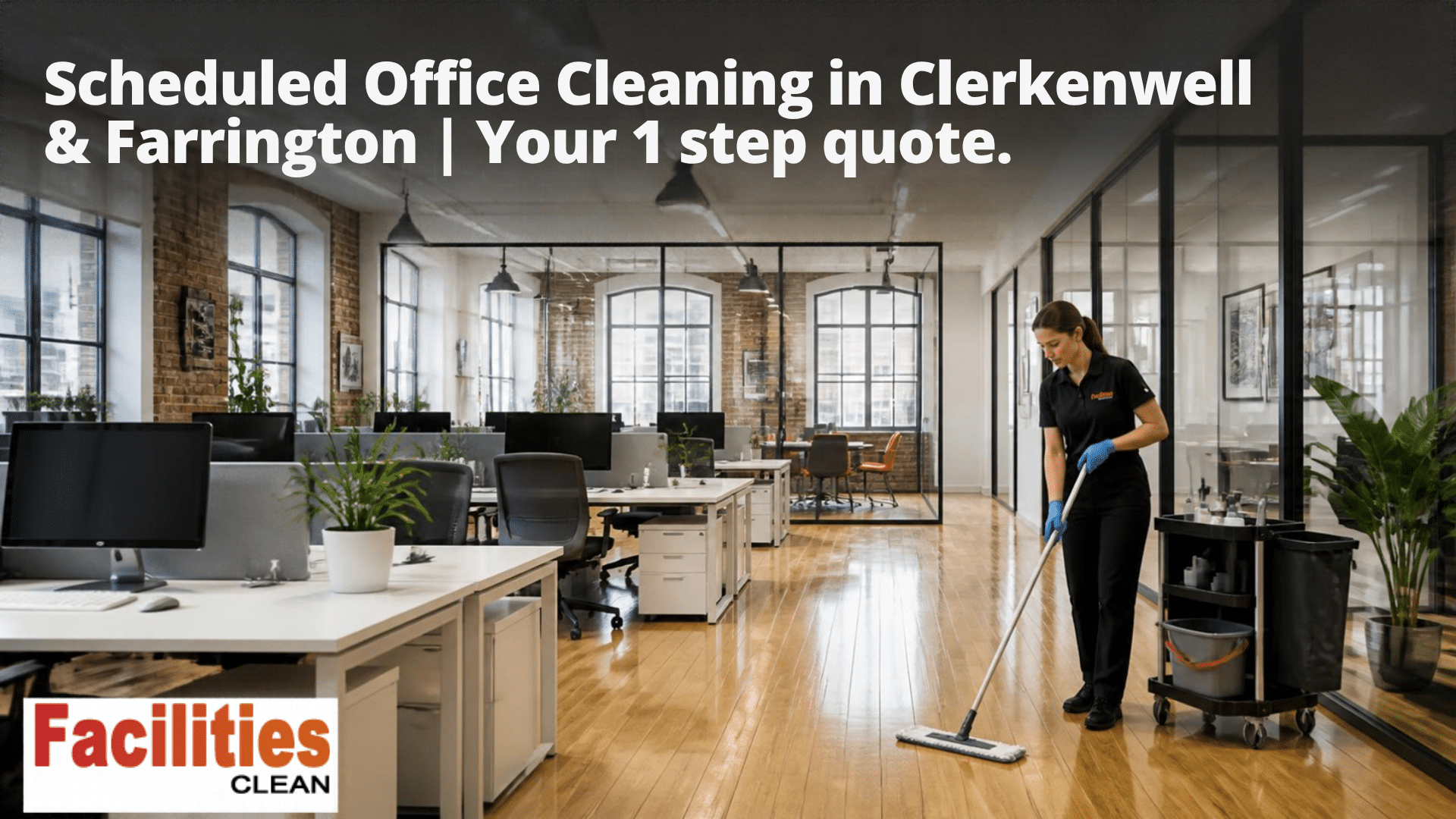 Scheduled Office Cleaning in Clerkenwell & Farringdon | Your 1 step quote.