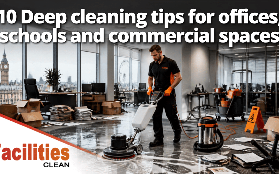 10 Deep cleaning tips for offices, schools and commercial spaces