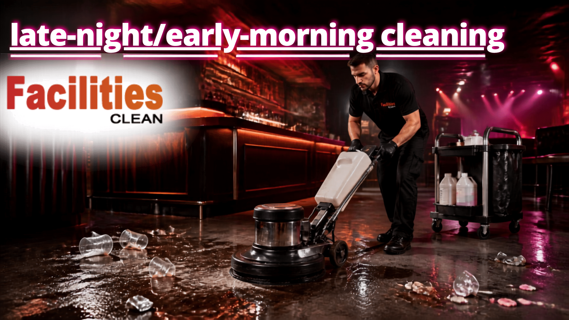 late-night/early-morning cleaning